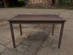 woodentable 3D मॉडल