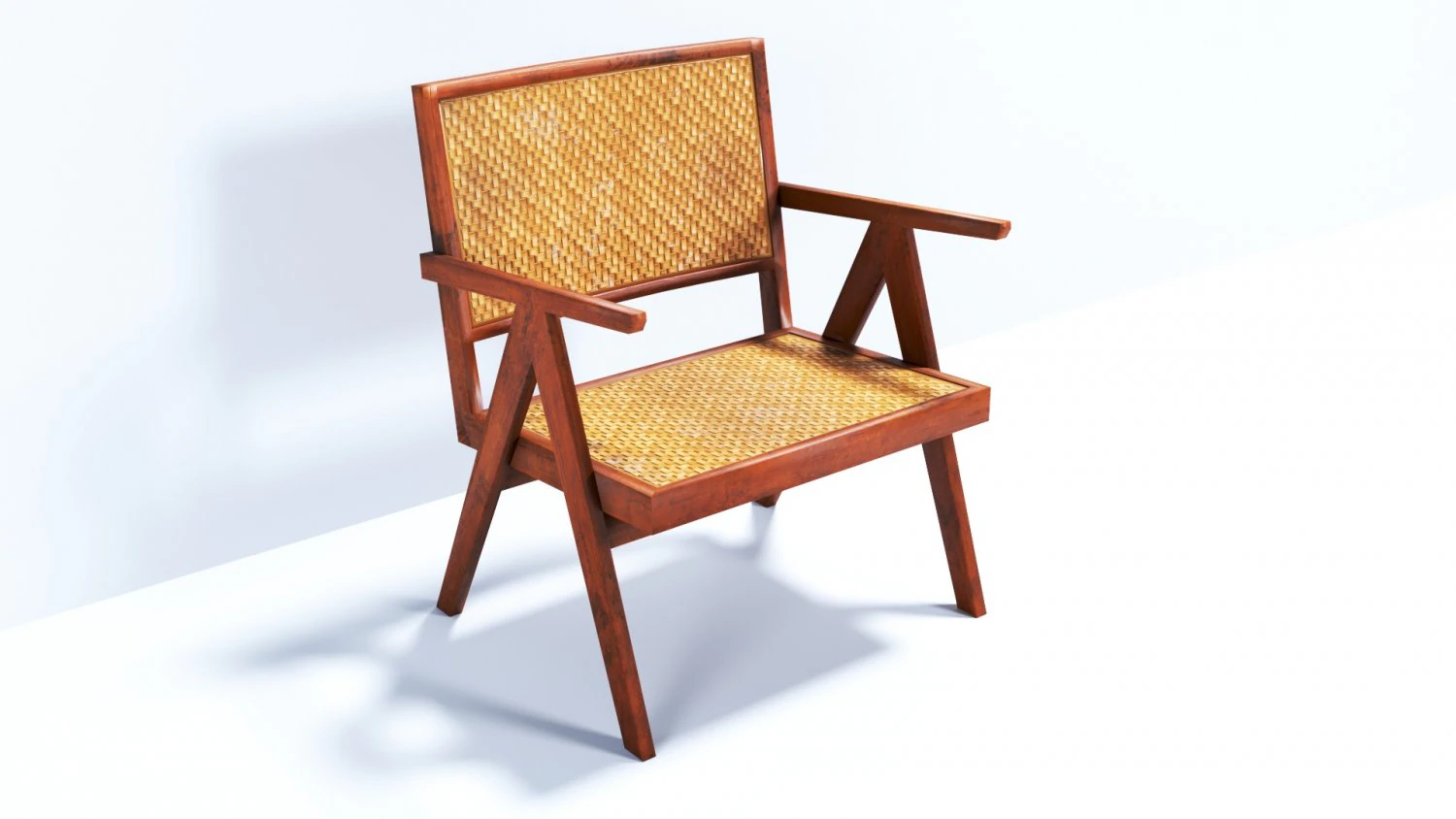 wicker chair 615-530-760mm 3D Model .c4d .max .obj .3ds .fbx .stl .blend 