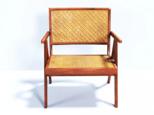 wicker chair 615-530-760mm 3D Model