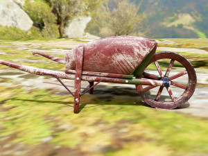 garden wheelbarrow 3D Модель