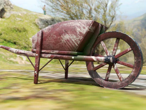 garden wheelbarrow 3D Model