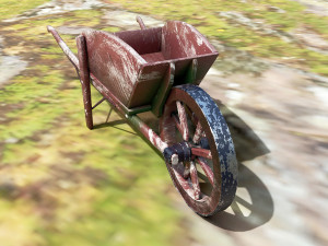 garden wheelbarrow 3D Модель