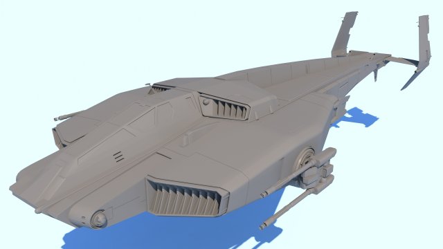 dropship 3D 模型 .c4d .max .obj .3ds .fbx .stl .blend 