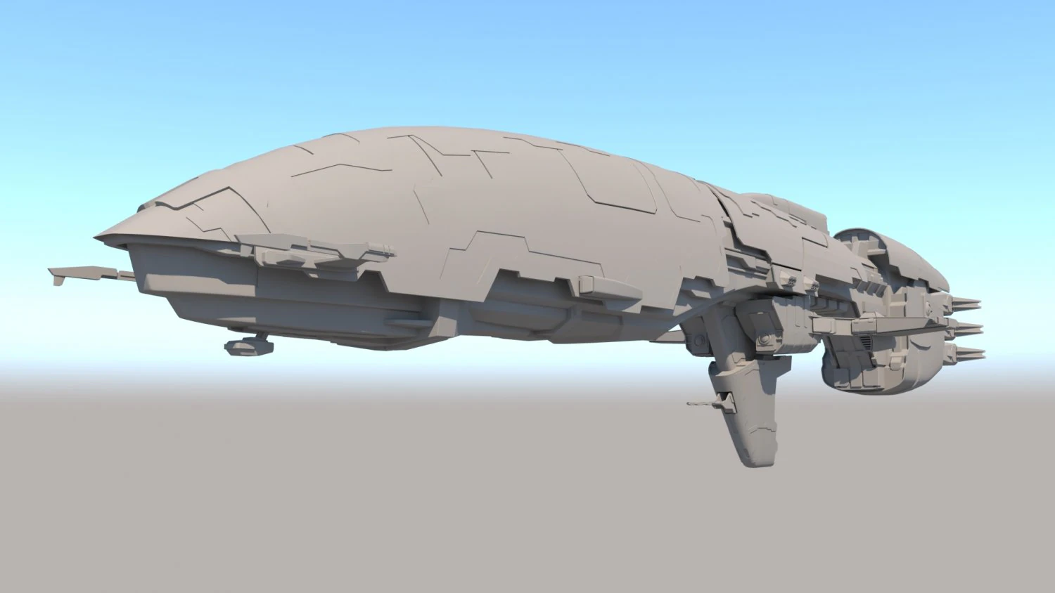 transport ship 3D Model .c4d .max .obj .3ds .fbx .stl .blend 