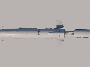 transport ship Model 3D