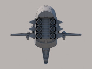 transport ship Model 3D