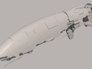 transport ship Model 3D