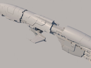 transport ship Model 3D