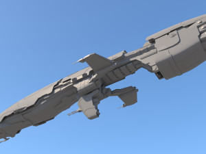 transport ship Model 3D