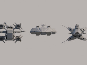 spaceships 3D Model