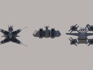 spaceships 3D Model