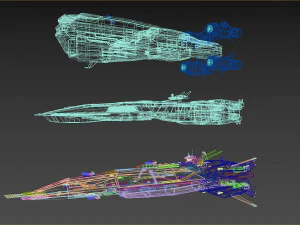 naves espaciais Modelo 3D