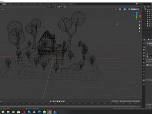 House on stilts 3D-Modell