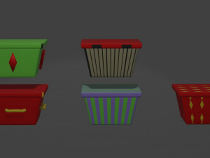 Holiday boxes 3D Model