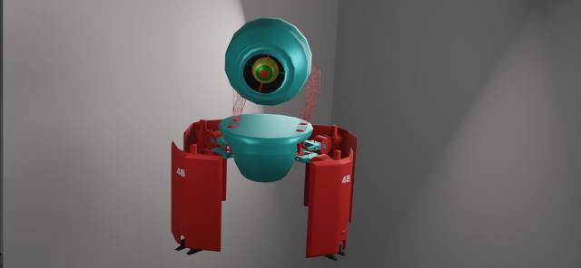 Minirobot Model 3D .c4d .max .obj .3ds .fbx .stl .blend 