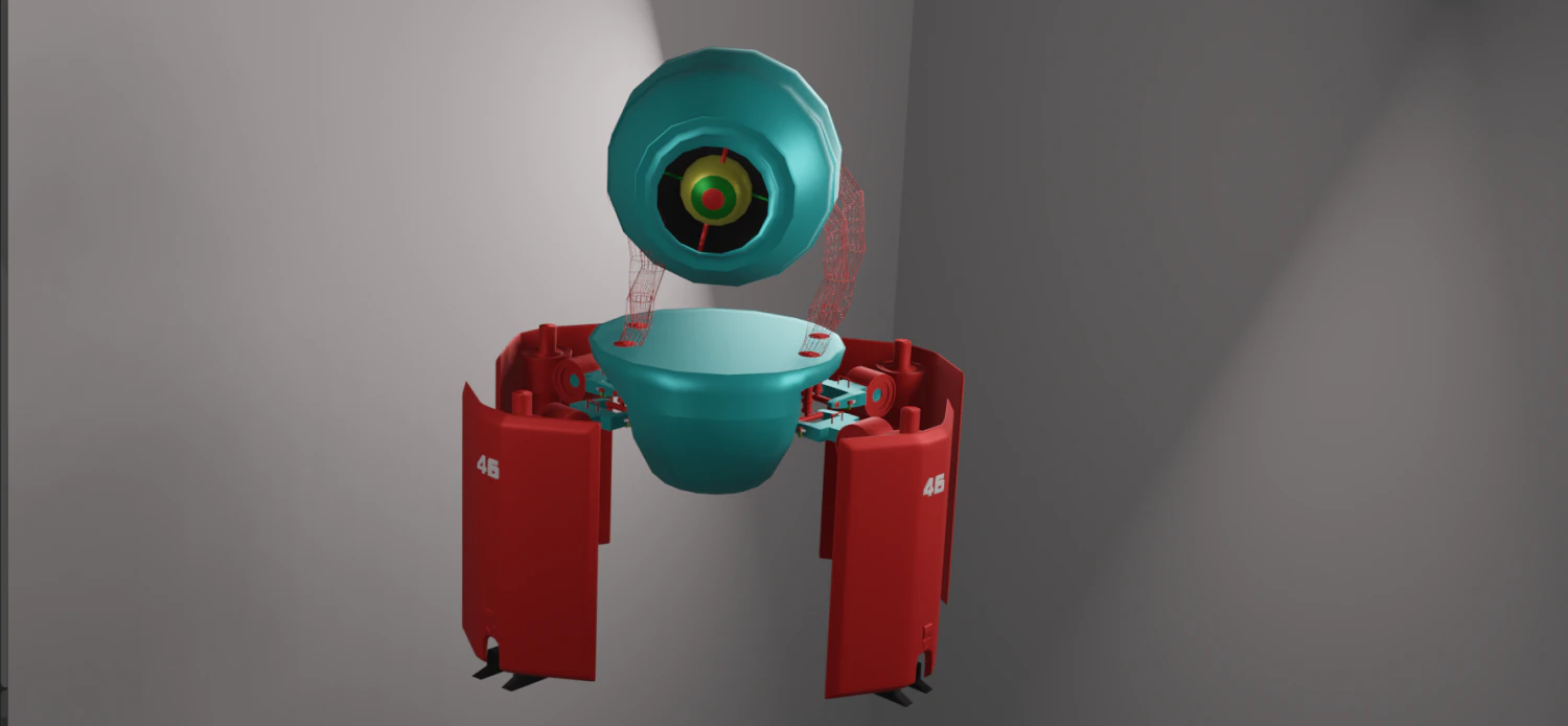 Minirobot 3D Model .c4d .max .obj .3ds .fbx .stl .blend 