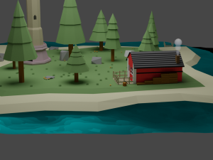 lighthouse 3D 모델