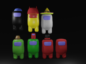 Among us collection 3D 模型