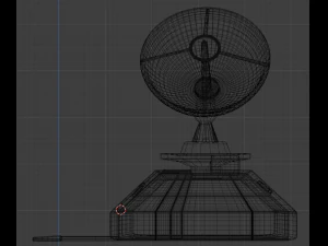 Station with antenna 3D Model