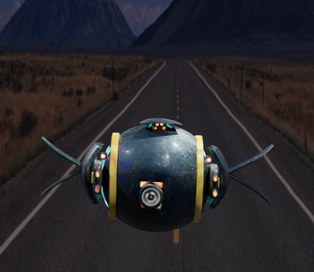 무인 비행기 3D 모델 .c4d .max .obj .3ds .fbx .stl .blend 