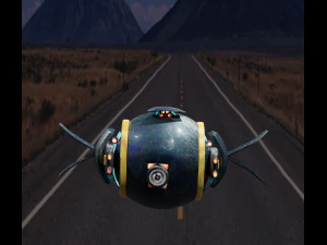 무인 비행기 3D 모델