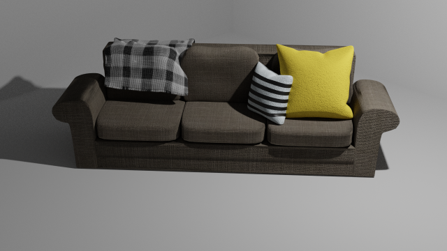 Sofa 3D Model .c4d .max .obj .3ds .fbx .stl .blend 