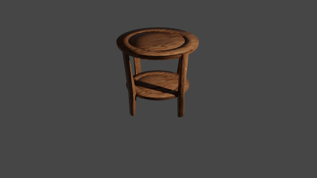 Bedside table 3D Model .c4d .max .obj .3ds .fbx .stl .blend 