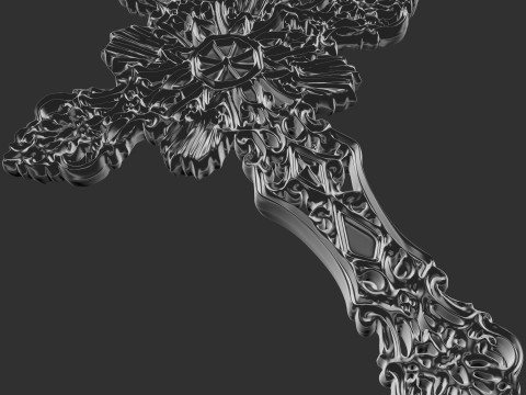 Christian cross 001 Modelo de Impressão 3D