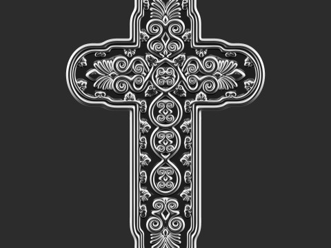 Christian cross 002 Modelo de Impressão 3D