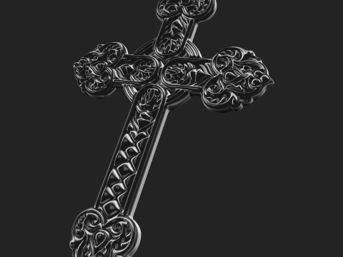 Christian cross 003 Modelo de Impressão 3D
