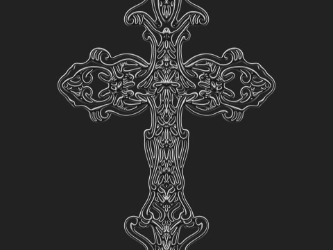 Christian cross 004 Modelo de Impressão 3D