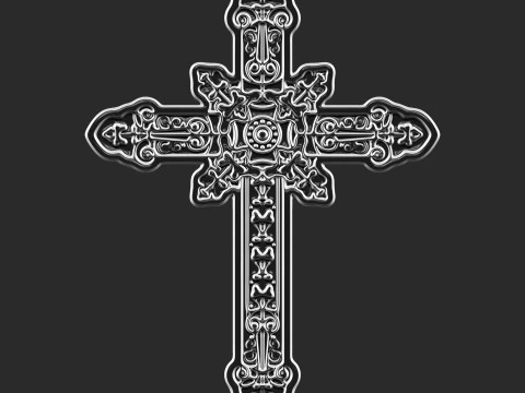 Krzyż chrześcijański 005 Model do druku 3D