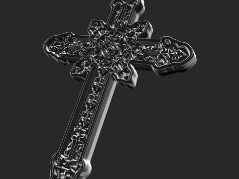 Christian cross 005 3D Print Model