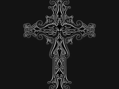 Christian cross 006 Modelo de Impressão 3D