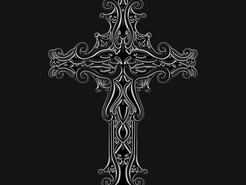 Krzyż chrześcijański 006 Model do druku 3D