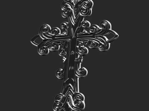 Christian cross 007 3D Print Model