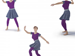 3d character dancer animation 3D मॉडल