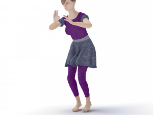 3d character dancer animation 3D Модель