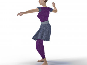 3d character dancer animation 3D Модель