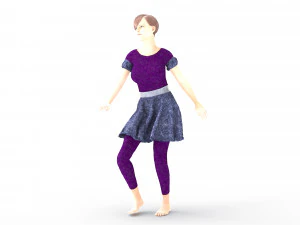 3d character dancer animation 3D Model