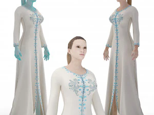 3D жіночий персонаж з арабською тканиною 3D Модель