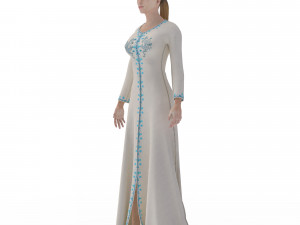 3d character female with arabian cloth Modello 3D