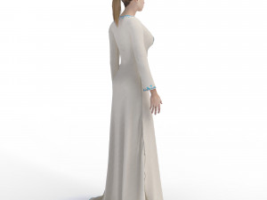 3d character female with arabian cloth Modello 3D