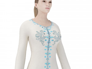 3d character female with arabian cloth Modello 3D