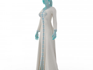 3d character female with arabian cloth Modello 3D