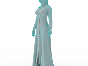 3d character female with arabian cloth Modello 3D
