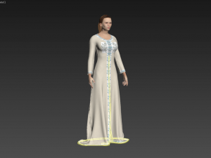 3d character female with arabian cloth Modello 3D