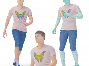 3d character dancer hip hop animation Modelo 3D