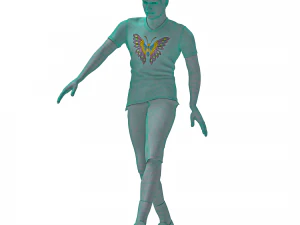 3d character dancer hip hop animation 3D Model