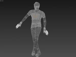 3d character dancer hip hop animation 3D Model